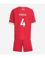 Liverpool Virgil van Dijk #4 Kotipaita Lasten 2025-26 Lyhythihainen (+ shortsit)
